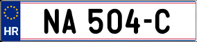 Trailer License Plate